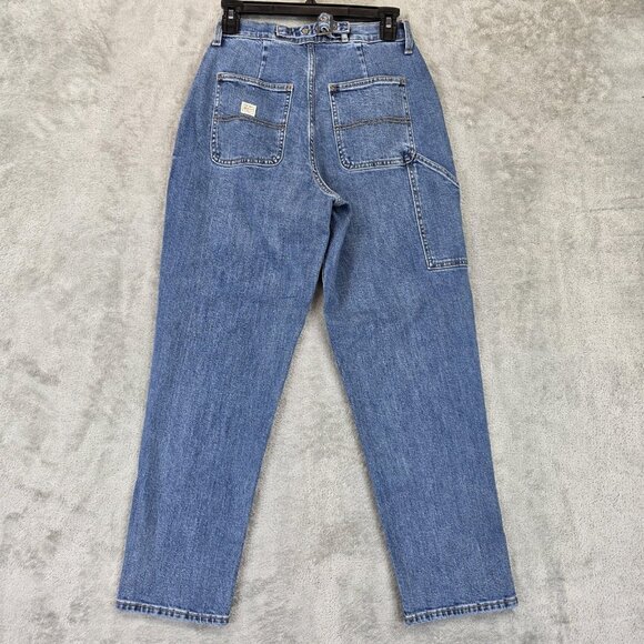 Old Navy Workwear Jeans Womens 4 Blue Curvy Sky-Hi Straight High Rise Utility - Picture 9 of 14